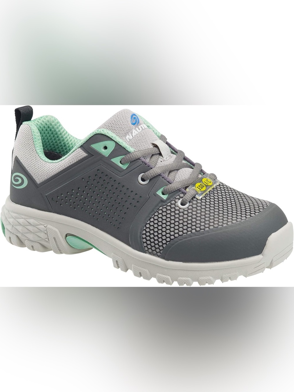 Nautilus Gray and Mint Green Women's Athletic safety Shoe NWOB